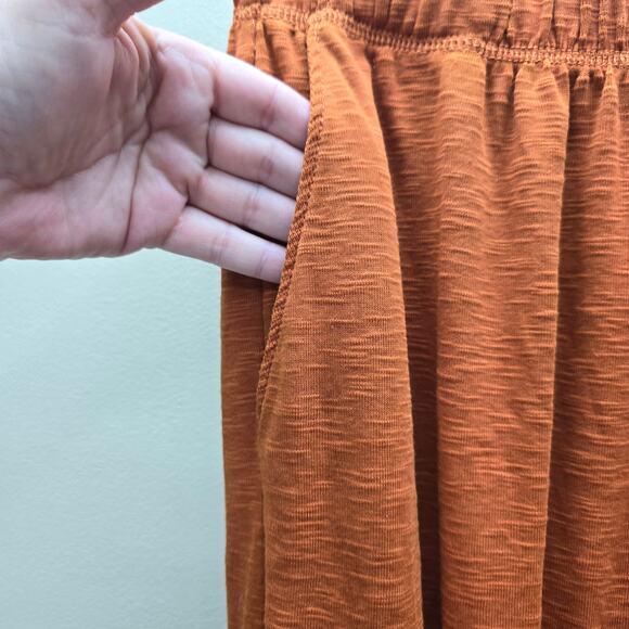 Aerie NWT Oversized Nomad Pants Pockets Elastic Waist Burnt Orange Size Small - Picture 3 of 7